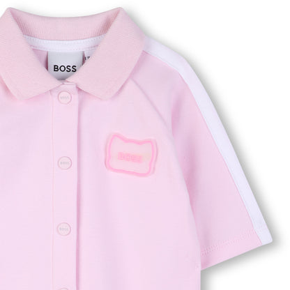Boss - Baby girls romper, pink