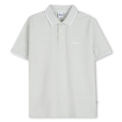 Boss - Mint green polo T-shirt