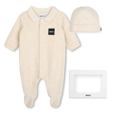Boss - Romper and hat, Beige