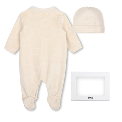 Boss - Romper and hat, Beige