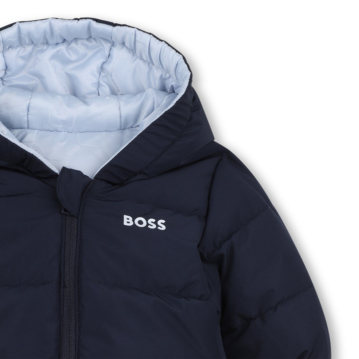 Boss - Baby jacket, reversible, Light blue / navy