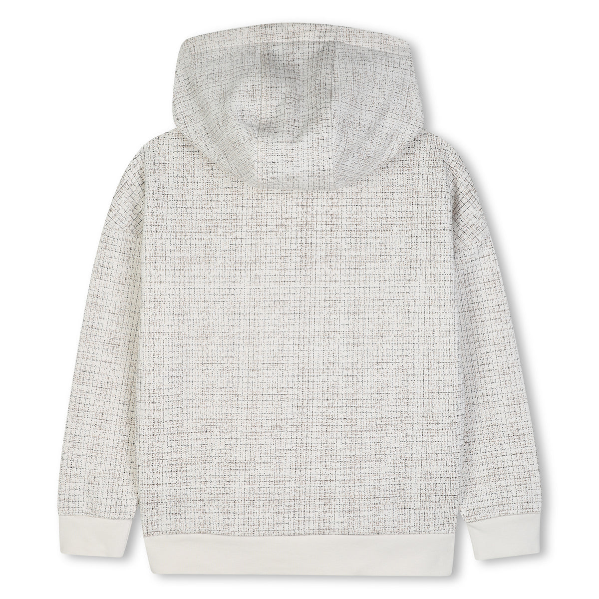 Boss - Hoodie with all over grid print and front BOSS branding
