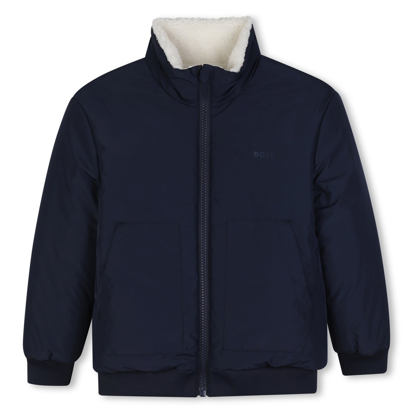 Boss - Reversible navy and cream jacket