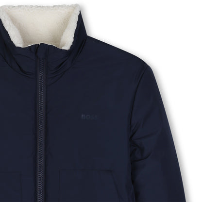 Boss - Reversible navy and cream jacket