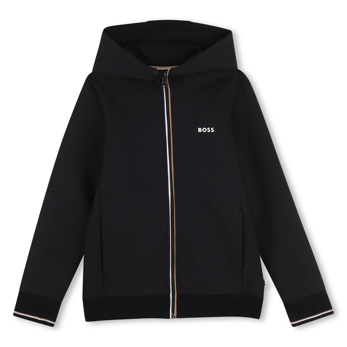 Boss - Black tracksuit, zipper hoodie and bottoms