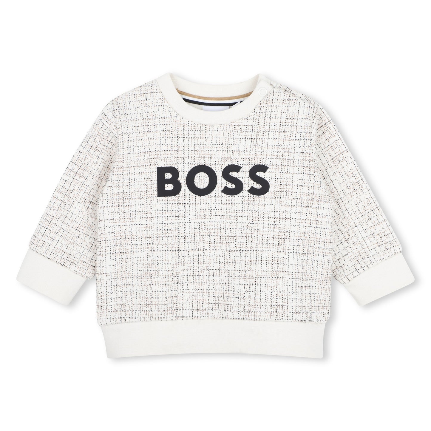 Boss - Sweatshirt, Cream patterned   (toddlers)