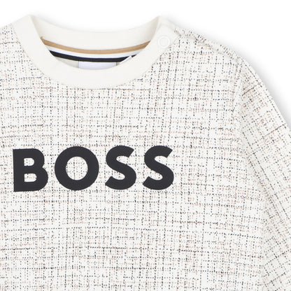 Boss - Sweatshirt, Cream patterned   (toddlers)