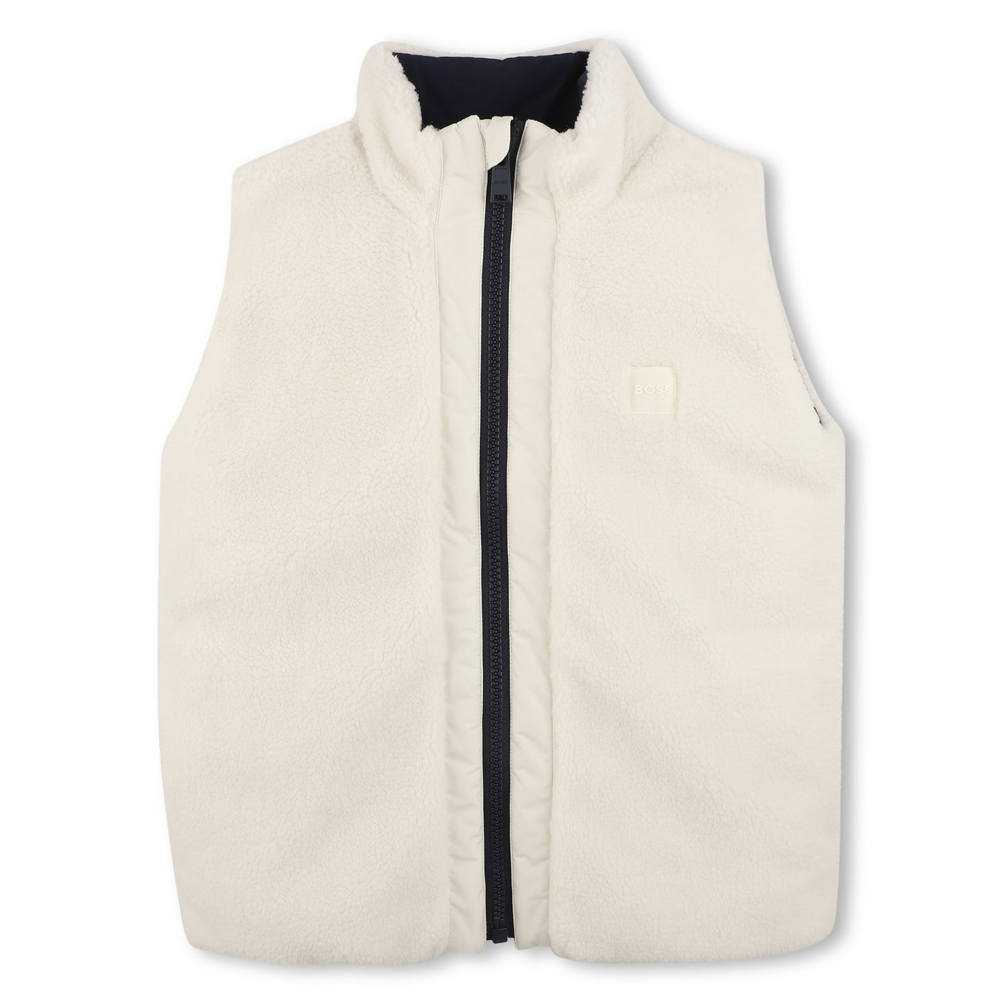Boss - Reversible navy and cream gilet
