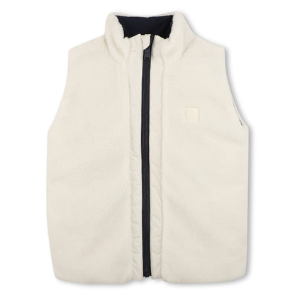 Boss - Reversible navy and cream gilet