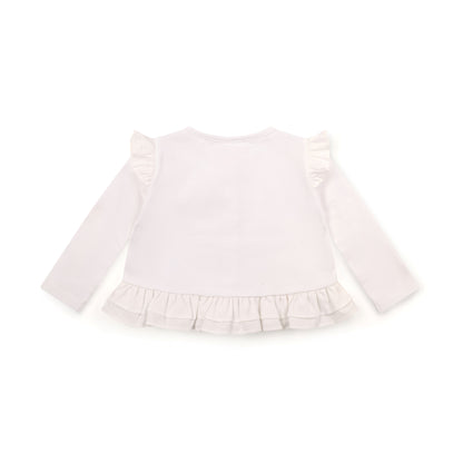 Little A - Cardigan, white