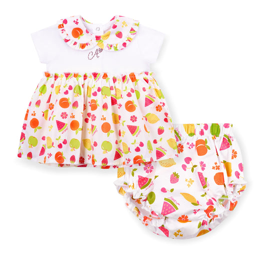 Little A - Fruit dress with matching pants