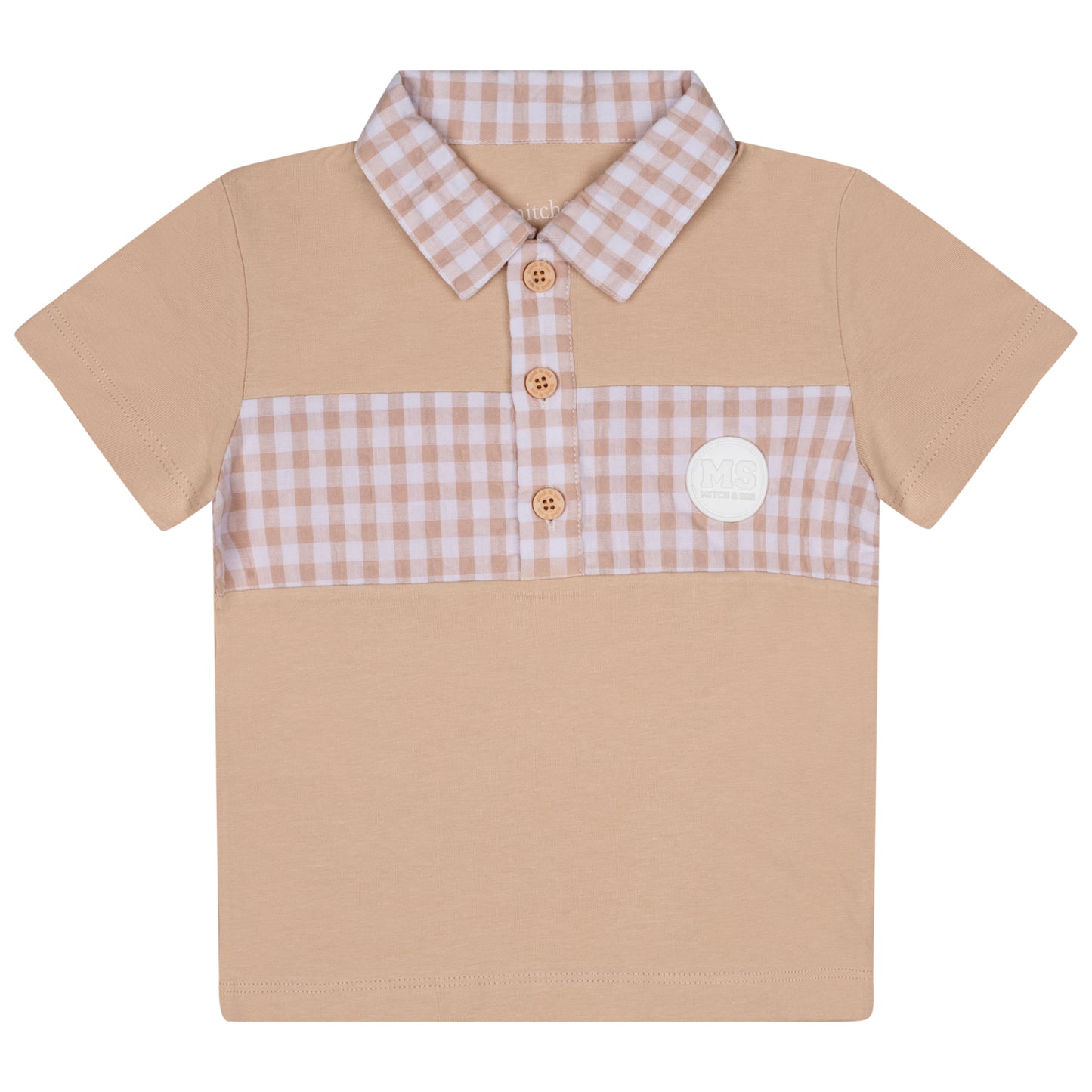 Mitch & Son, 2 piece shorts sets, Mitch & Son - 2 piece shorts set, sand check, Tate, 2yrs - 6yrs