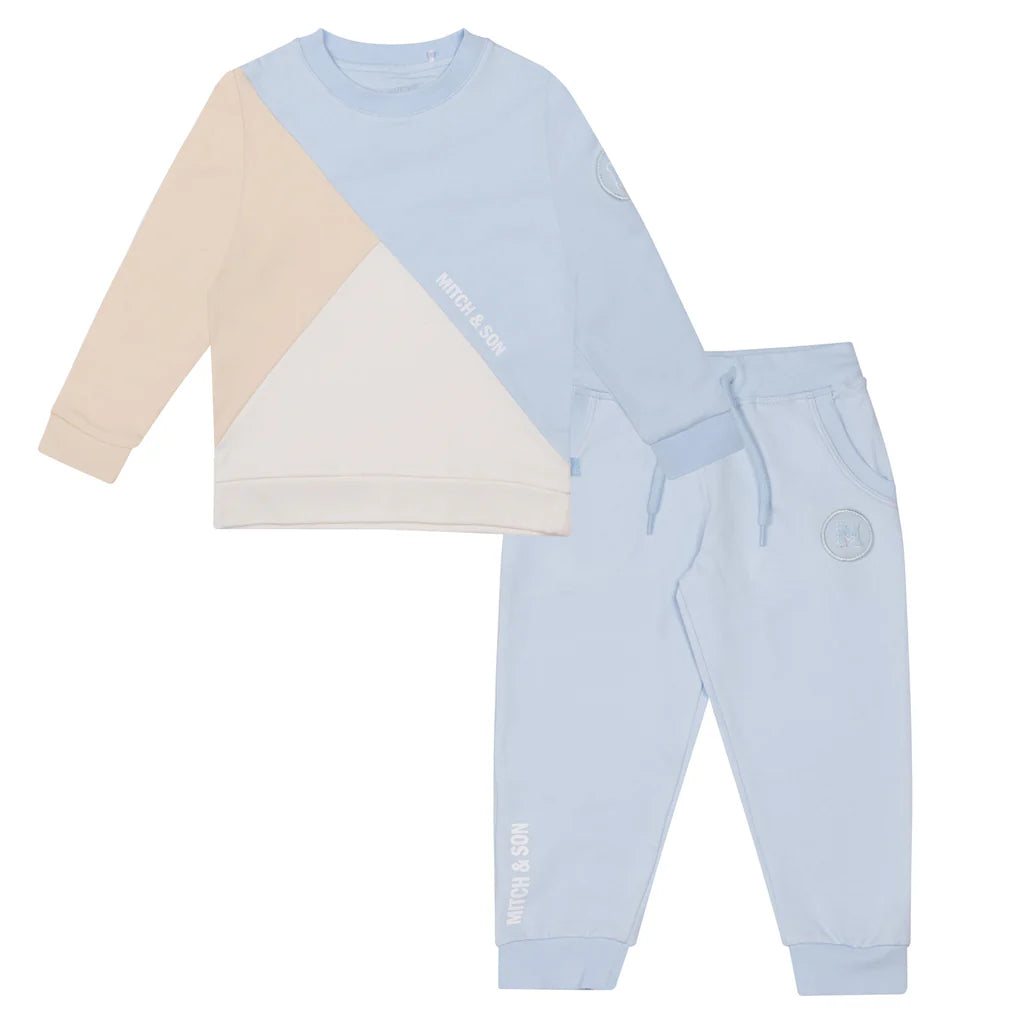 Mitch & Son, Jogging Suits, Mitch & Son - Cut n Sew crewneck tracksuit