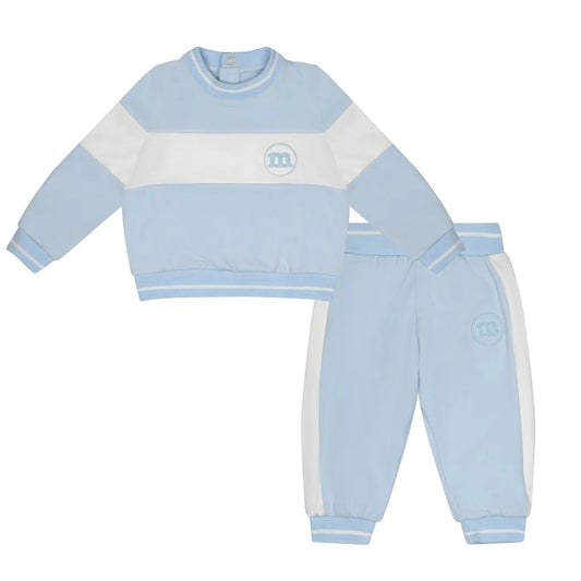 Mitch & Son, Jogging Suits, Mitch & Son - Panel tracksuit, pale blue