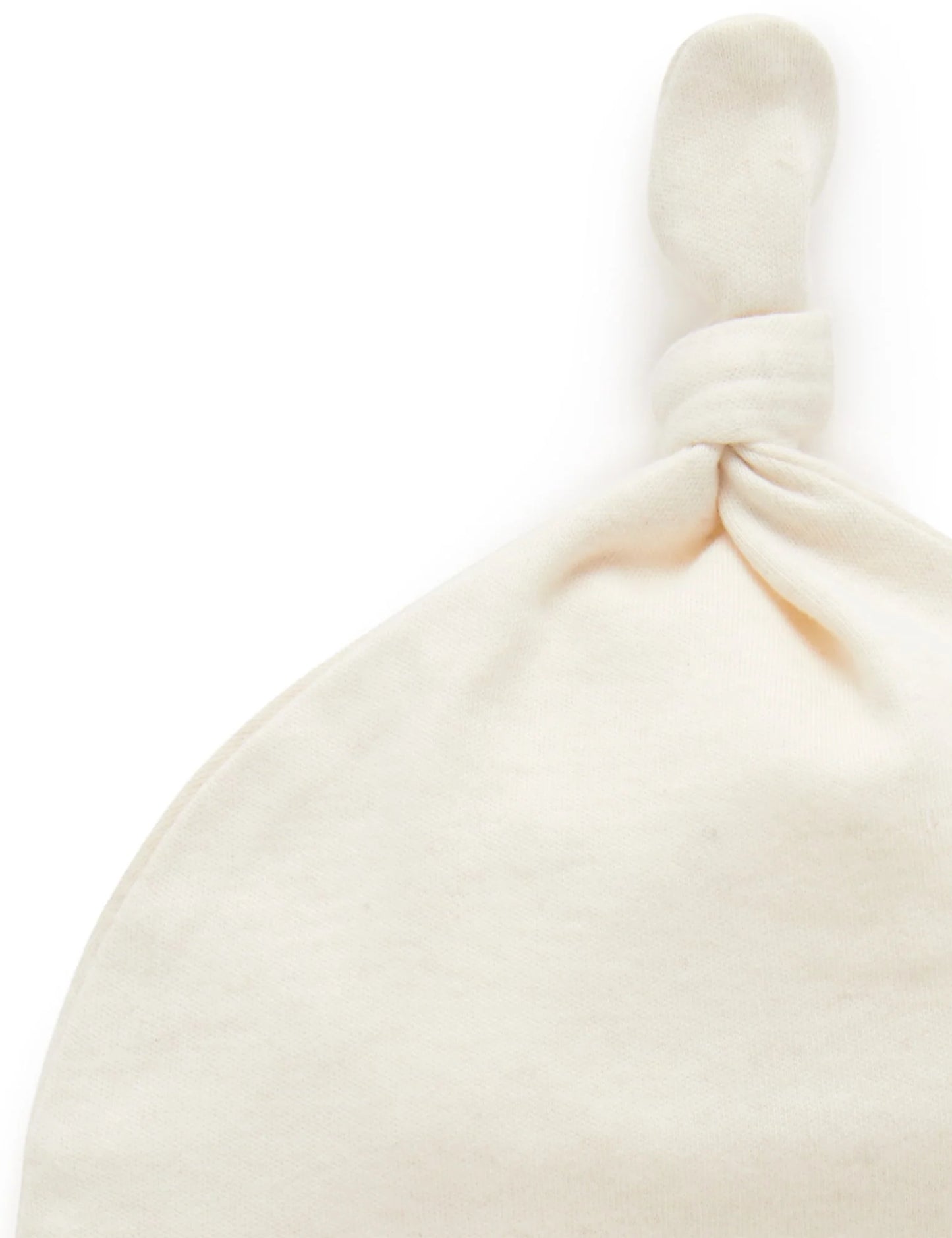 purebaby - knot hat, Wheat Melange