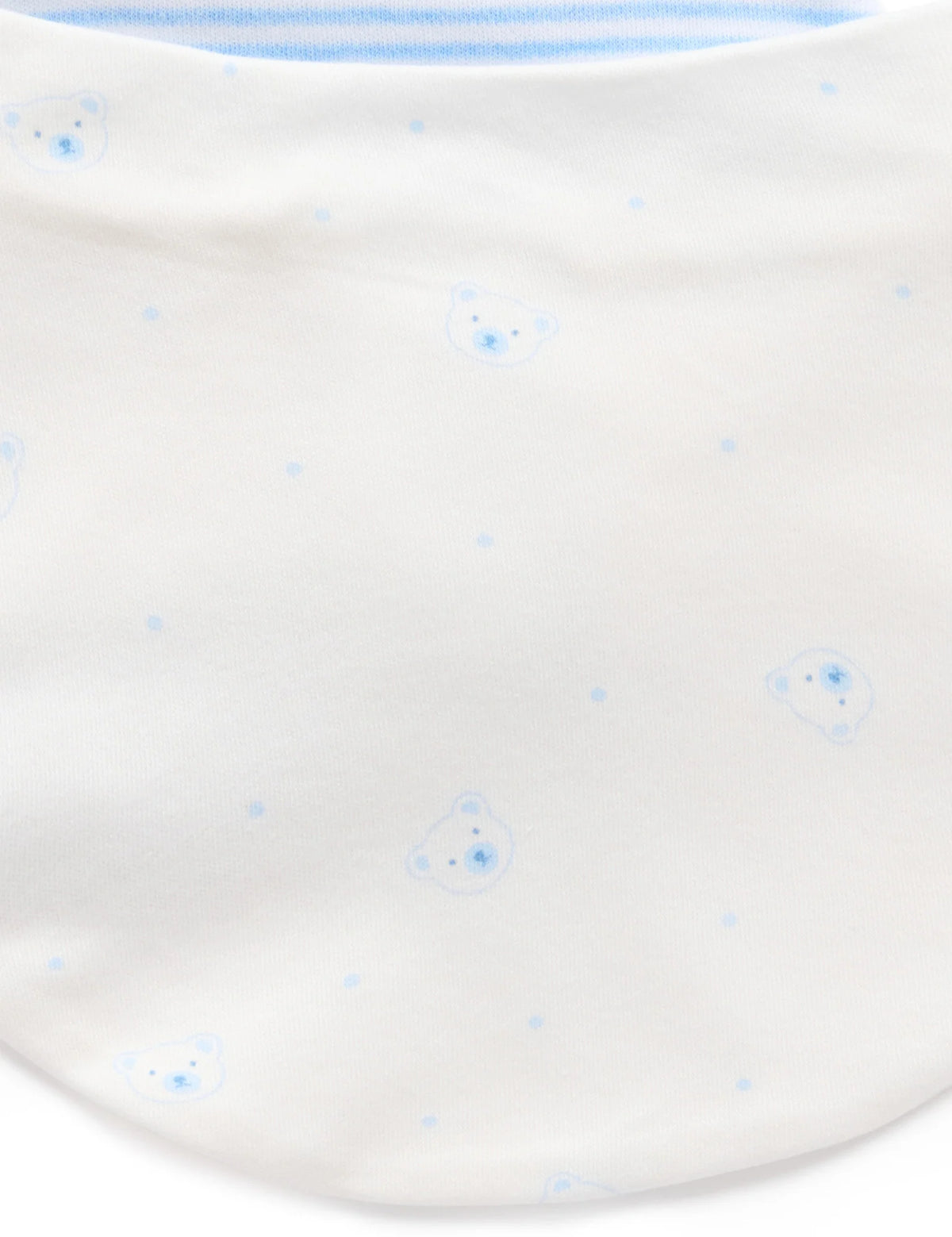 purebaby - 2 pack Dribble Bib, Blue
