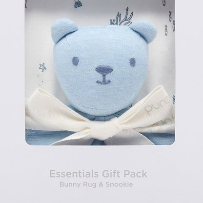 purebaby - 2 piece baby gift box set, Blue