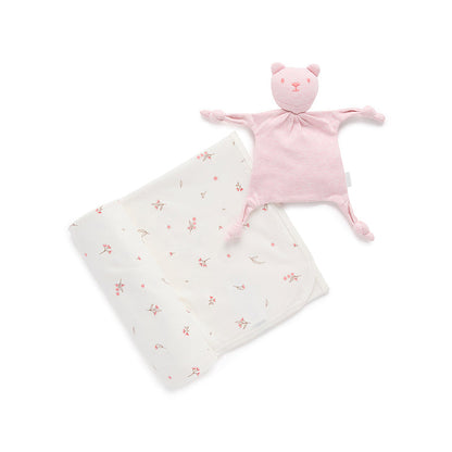 purebaby - 2 piece baby gift box set, Pink