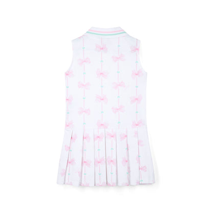 A’Dee - Bow and stripe print tennis dress