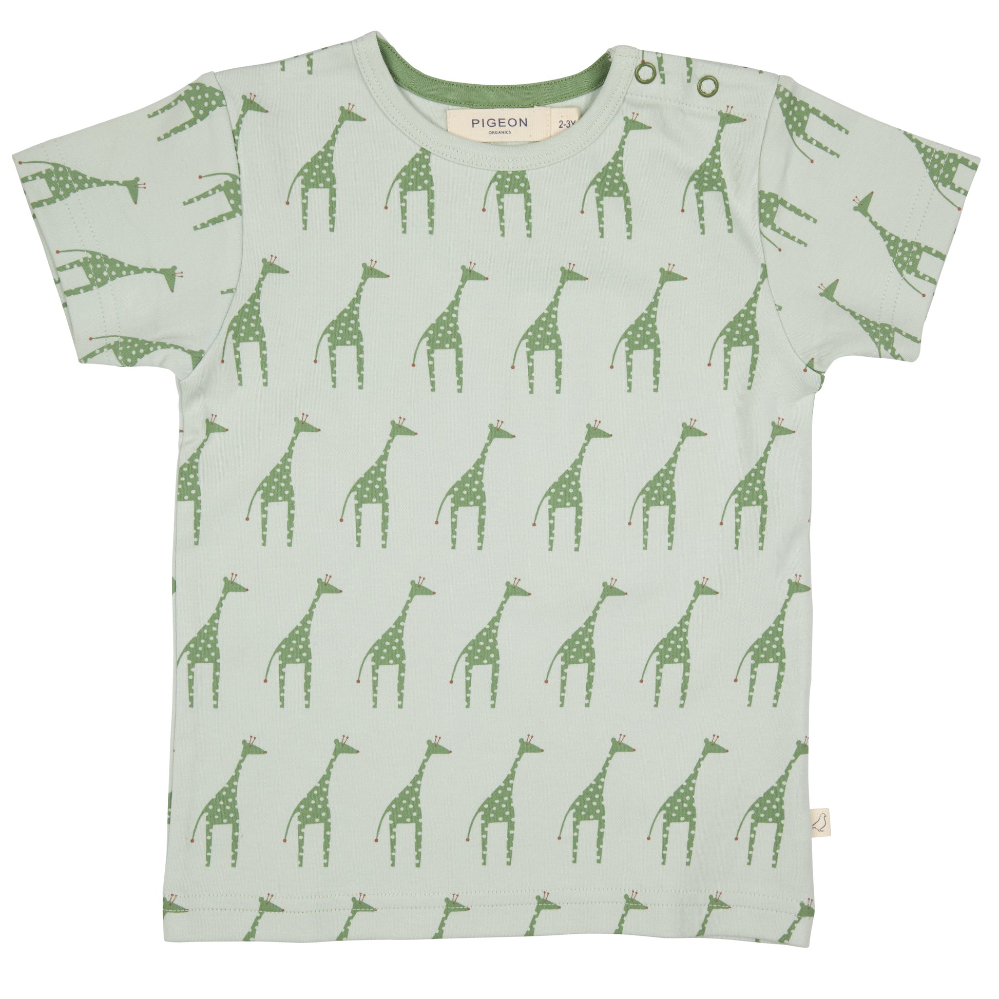 Pigeon Organics, T-shirts, Pigeon Organics - Soft Jersey short sleeved T-shirt, giraffe print