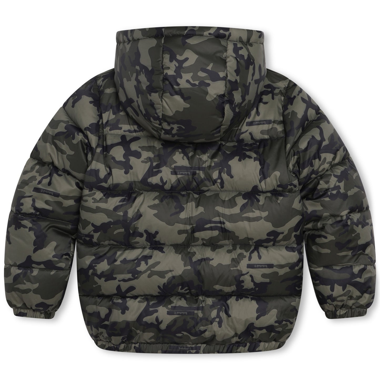 Timberland, Coats & Jackets, Timberland - Padded green camouflage coat, 4-12yrs