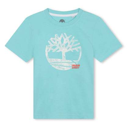 Timberland, T-shirts, Timberland - Aqua crew neck T-shirt