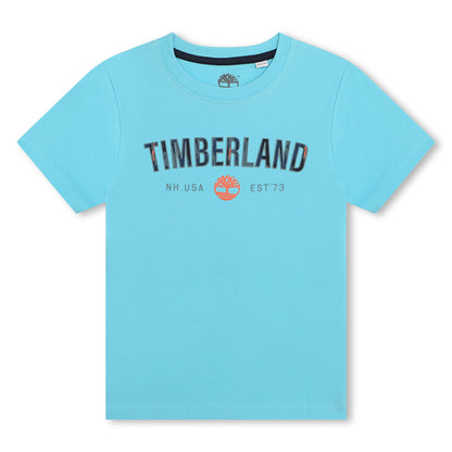 Timberland, T-shirts, Timberland - Aqua crew neck T-shirt