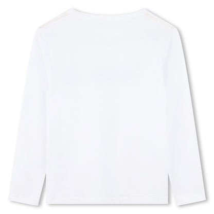 Timberland, T-shirts, Timberland - long sleeved T-Shirt, White