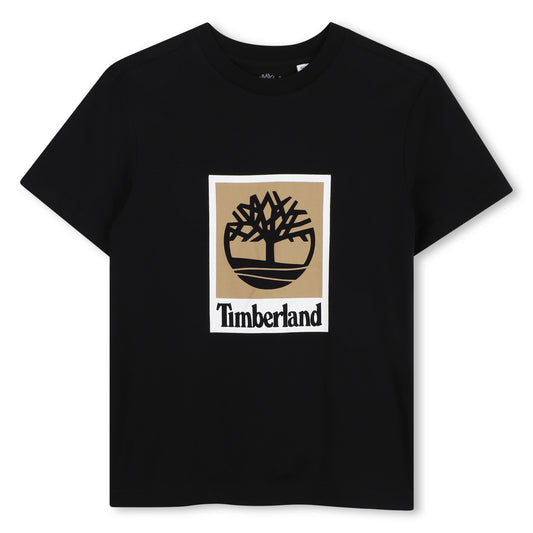Timberland - Black T-shirt with Timberland front print