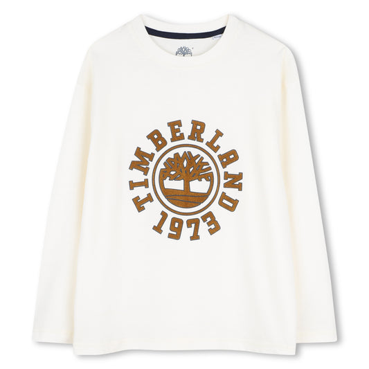 Timberland - Cream long sleeved T-shirt