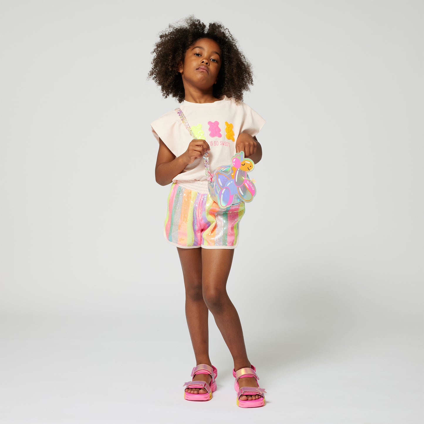 Billieblush, shorts, Billieblush - Multi-coloured sequin shorts