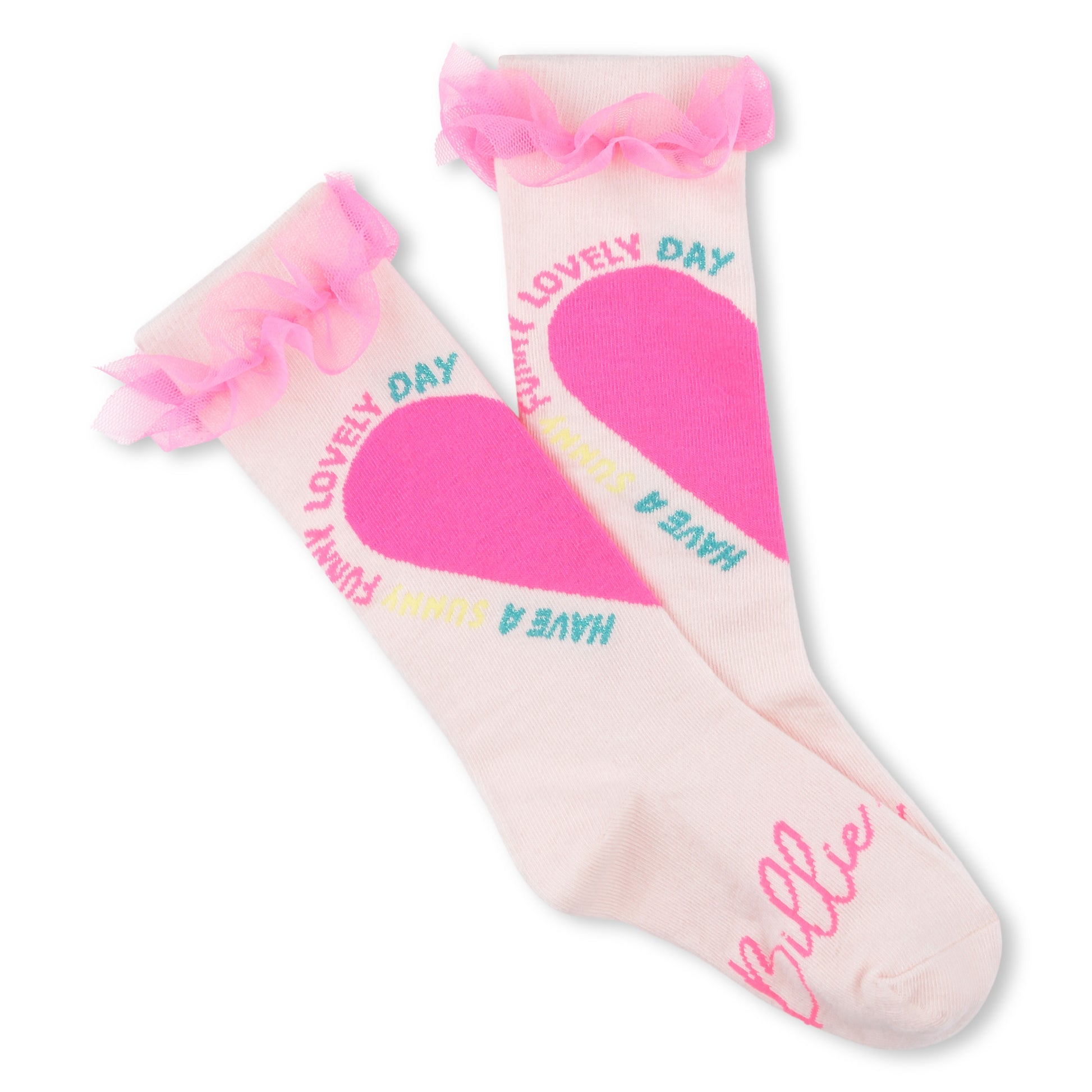 Billieblush, socks, Billieblush - Pink socks, heart design