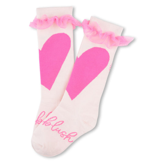 Billieblush, socks, Billieblush - Pink socks, heart design