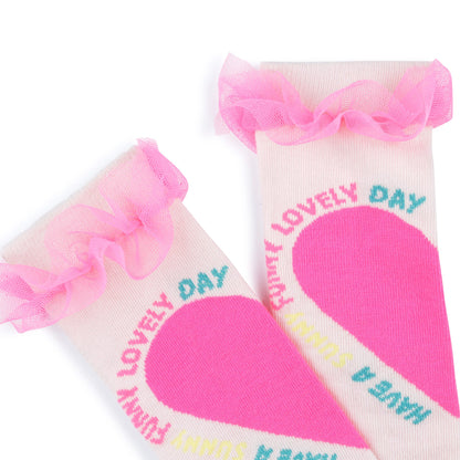 Billieblush, socks, Billieblush - Pink socks, heart design