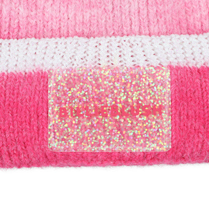 Billieblush - Pink Pull on bobble hat