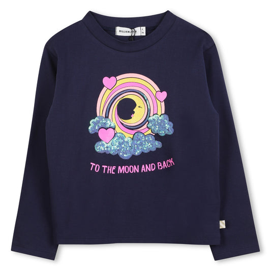 Billieblush - Navy long sleeved T-shirt