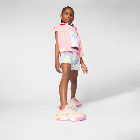 Billieblush  - Pink, green, lemon patterned shorts