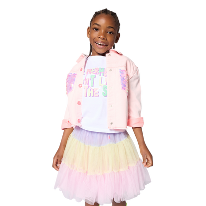 Billieblush  - Jacket, pink sparkle pockets