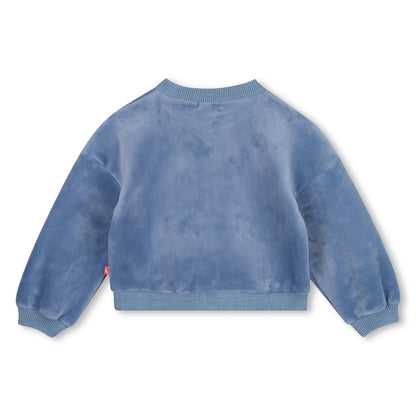 Billieblush - Blue sweat top, embroidered heart