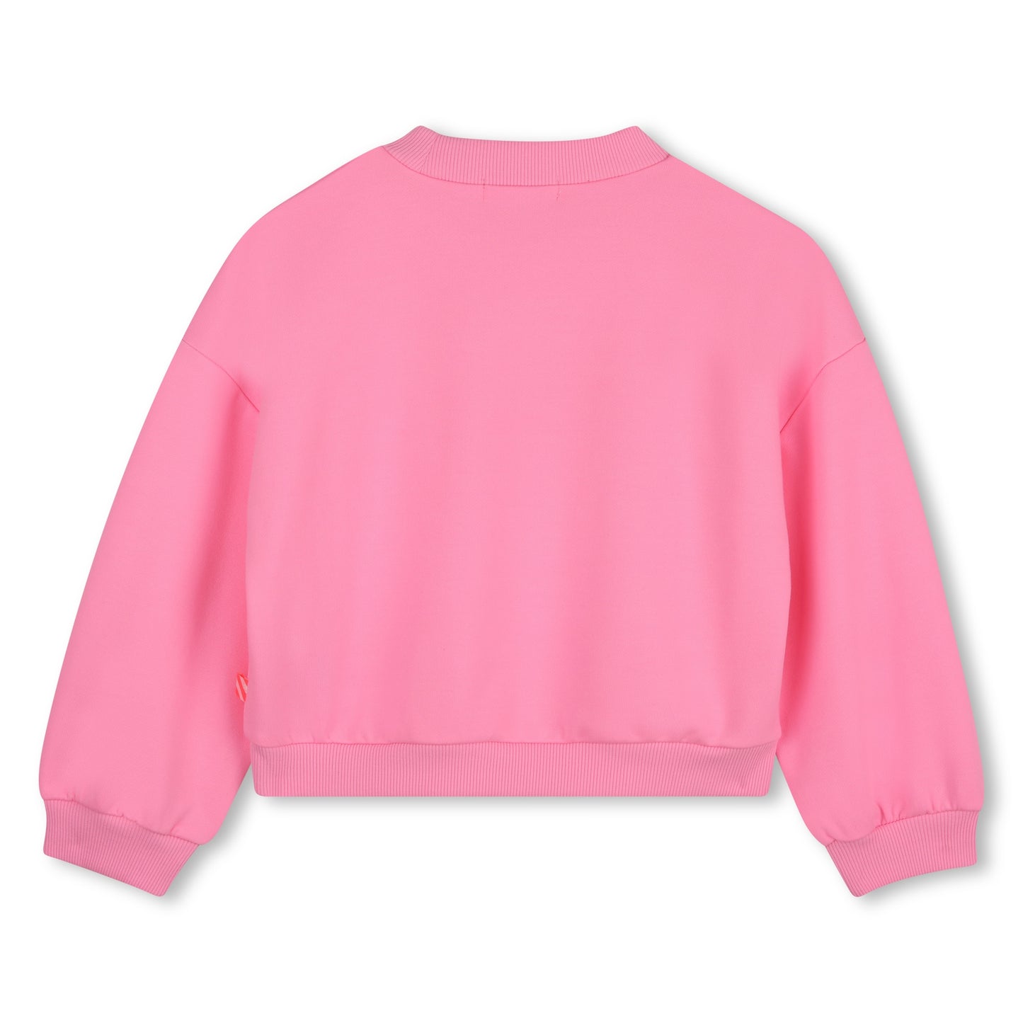 Billieblush - Pink sweat top with sparkle cat Billieblush front print