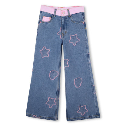 Billieblush - Jeans with stars and hearts design