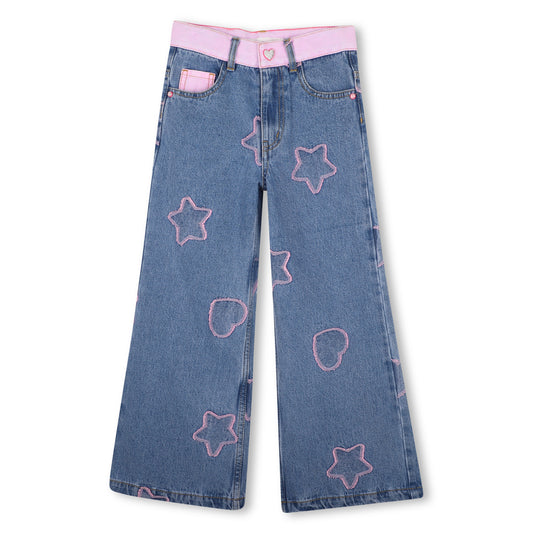 Billieblush - Jeans with stars and hearts design