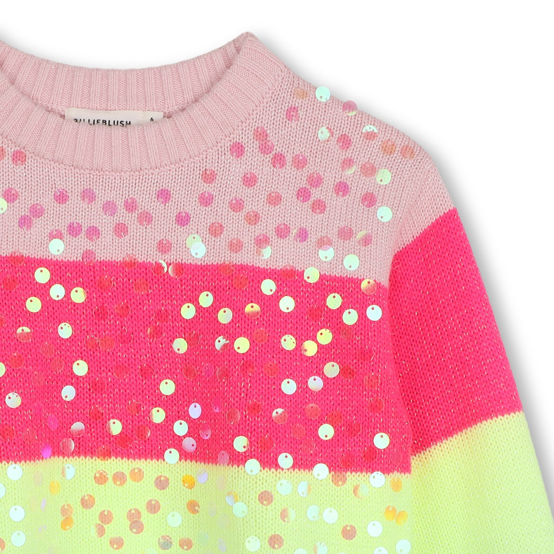 Billieblush - Multi coloured stripe knit sweater