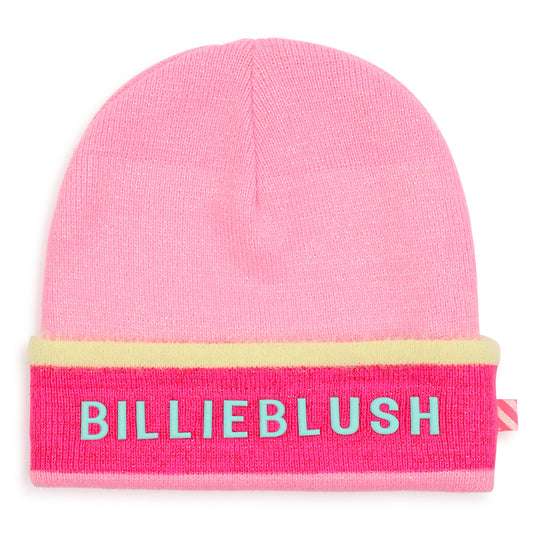 Billieblush - Pink sparkle knit pull on hat