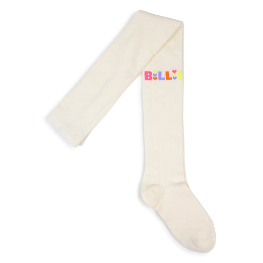 Billieblush - Cream tights with Billieblush branding