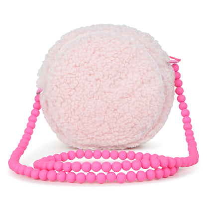Billieblush - Light Pink, faux fur, round shoulder bag