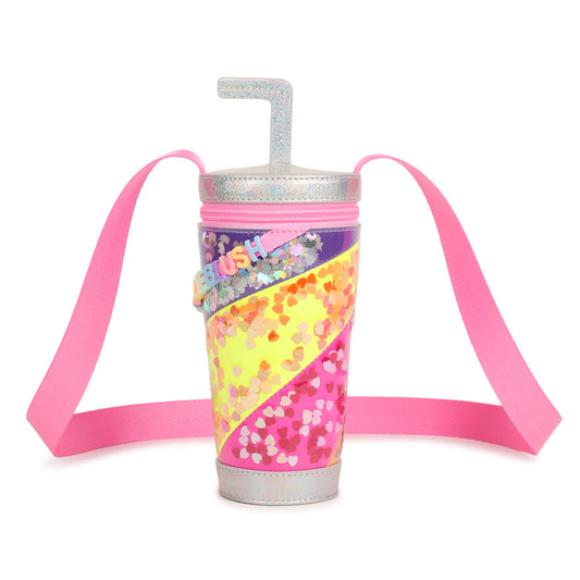 Billieblush - Pink, multicoloured cylindrical shoulder bag