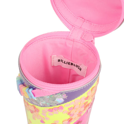 Billieblush - Pink, multicoloured cylindrical shoulder bag