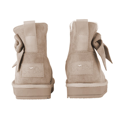 A'Dee, Footwear, A'Dee - Bowtiful bow boot, Beige