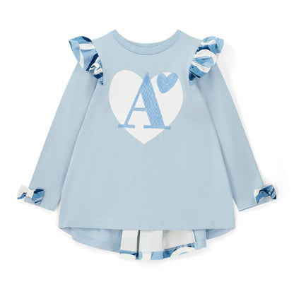 A'Dee - Powder blue and white 2 piece legging outfit, Nina